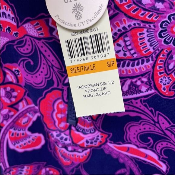 Tommy Bahama Half-Zip Rash Guard UPF-Rated Pullover - Picture 6 of 9